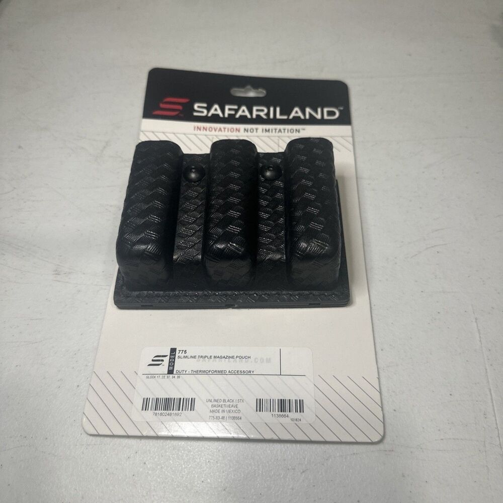 Safariland Slimline Open Top Triple Mag Holder for GLOCK MAGAZINES 775-83-48